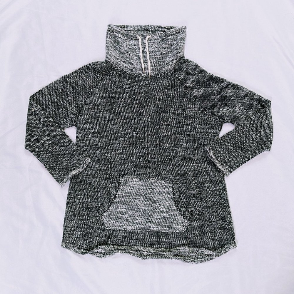 Calvin Klein Performance Quick Dry Cowl Pullover Women's Size 1X Black and White